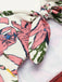 Costumi intero floreale con spalline rosa anni '40