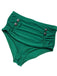 Costumi plissettato spalline a margherita verde anni '50