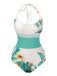 Costumi intero palme da cocco e spiaggia anni '50