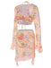 4PCS Set costumi con gonna floreale anni '50