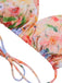 4PCS Set costumi con gonna floreale anni '50