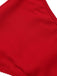 2PCS Bikini rosso e copricostume rose anni '60