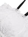 Set bikini in pizzo colorblock bianco e nero anni '30