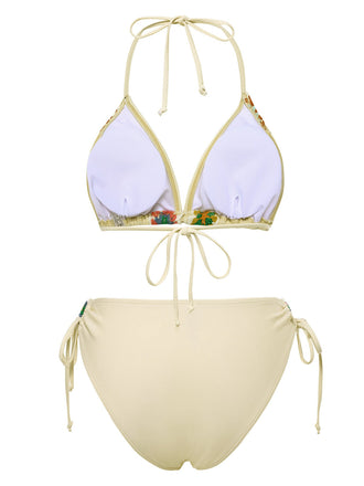Set Bikini in stile boho all'uncinetto anni '50