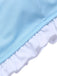 Costumi volant con spalline sottili blu anni '50