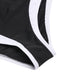 Set bikini silhouette floreale Hepburn nero anni '40
