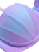 Set Bikini conchiglia spalline di perle blu anni '60