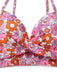 2PCS Set bikini e copricostume floreale cartoon multicolore anni '50