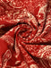 Costumi intero stampa Paisley cava spalline rosso anni '70