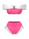 Set bikini da principessa gioielli rosa pesca anni '70