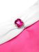 Set bikini da principessa gioielli rosa pesca anni '70