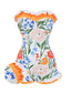 Costumi intero a fascia floreale multicolore anni '60