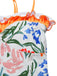 Costumi intero a fascia floreale multicolore anni '60