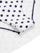 Costumi intero a pois con scollo all'americana blu anni '40