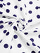 Costumi intero a pois con scollo all'americana blu anni '40