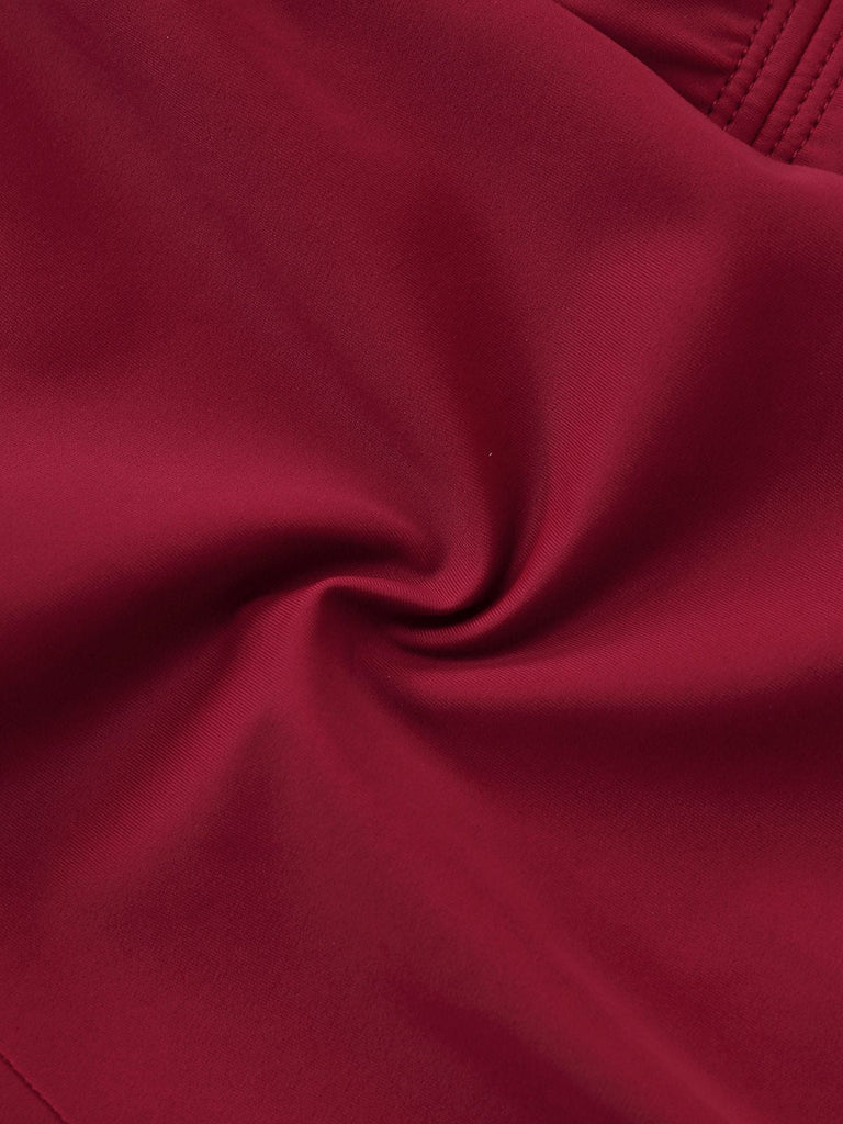 Costumi intero con scollo a V profondo e arricciato anni '40