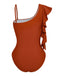 Costume Intero con Scollo Asimmetrico e Volant Anni '40 3