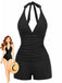 Set Tankini con Allacciatura all'Americana e Pantaloncino Anni '40