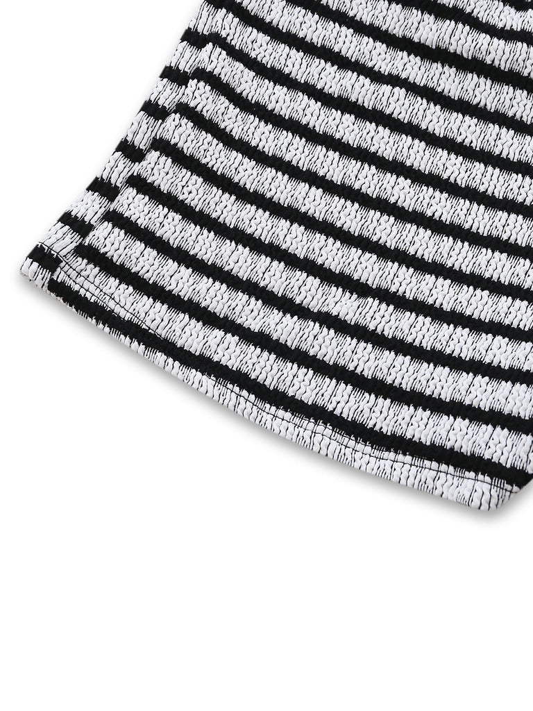 Set Bikini Bianco e Nero Colorblock Vintage Anni '30 5