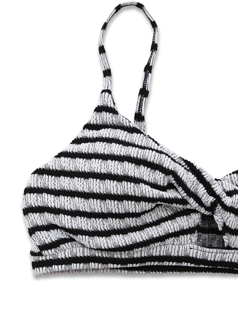 Set Bikini Bianco e Nero Colorblock Vintage Anni '30 7