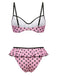[Prevendita] Costume da Bagno a Pois - Rosa Pesca Anni '40 2