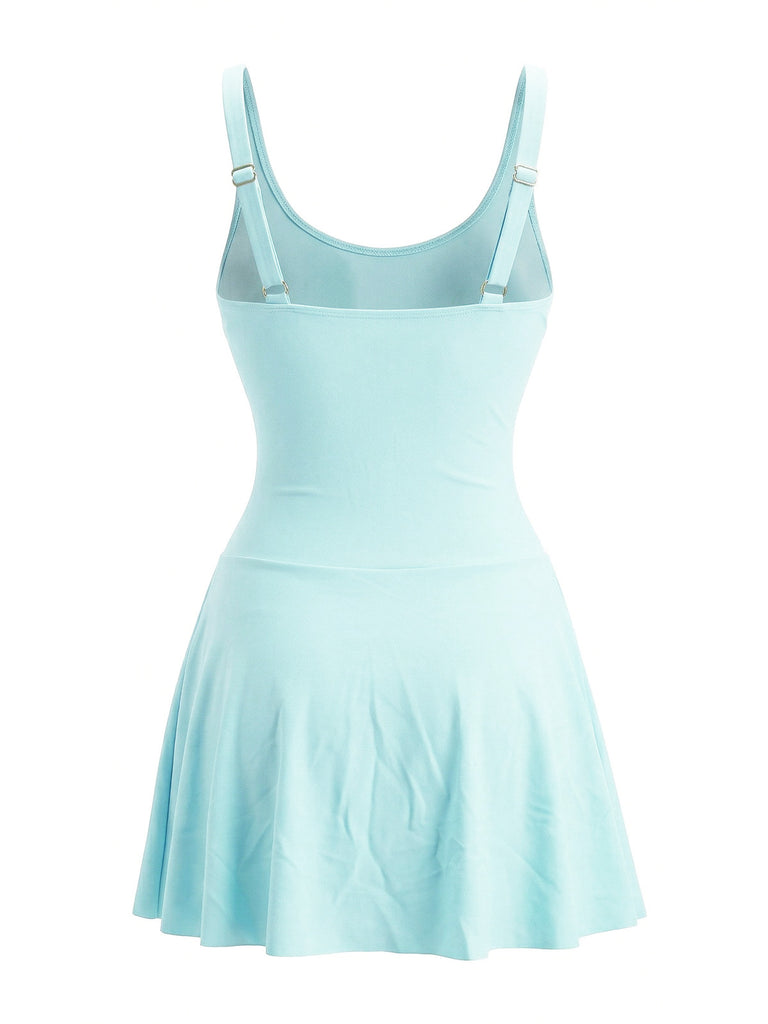 Costumi con Gonna Anni '40 Floreale Scollo Tondo Nodo e Rete