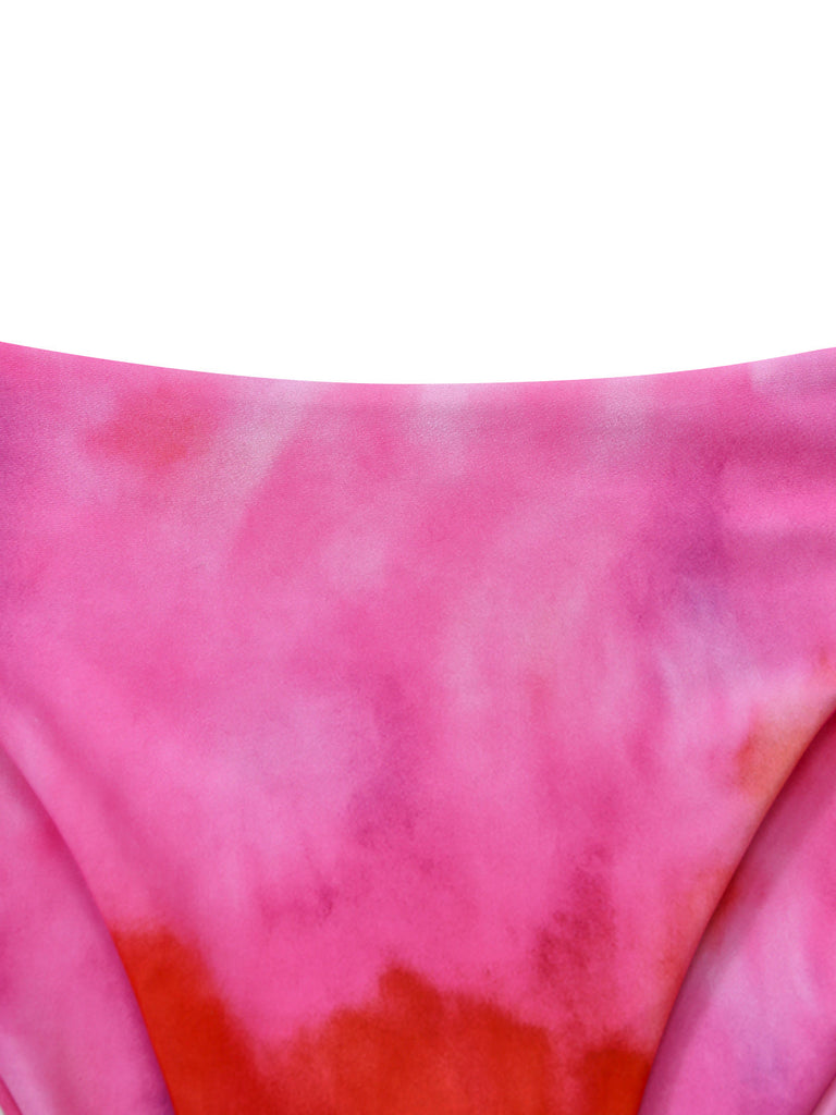 Pink 1950s Gradient Ombre Tankini Set 4