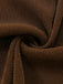Brown 1940s Halter Solid Bikini & Cover Up Set 5