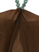 Brown 1940s Halter Solid Bikini & Cover Up Set 6