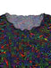 Costume da Bagno 2PCS Nero Camo & in Rete Crop Anni '60 5