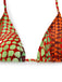 Set Bikini Arancione Psychedelic a Pois in Rete Anni '60 5