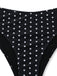 Black 1950s Ruched Tankini Set 2