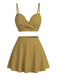 1950s Polka Dot Underwire Tankini Set