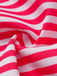 2PCS Costume Intero Rosa a Righe Senza Spalline e Copricostume Anni '40 6