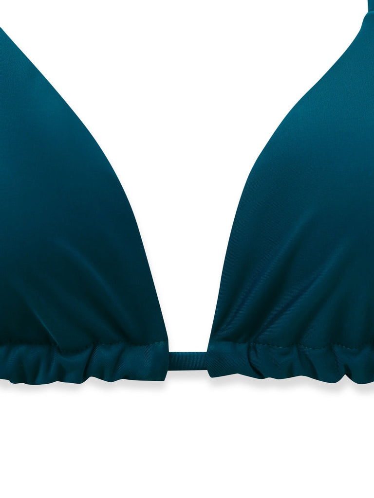 Costume da Bagno Solid Halter & Shimmer Anni '50 4