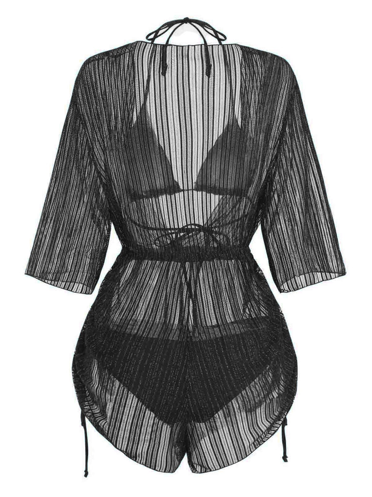 Costume da Bagno Solid Halter & Shimmer Anni '50 10