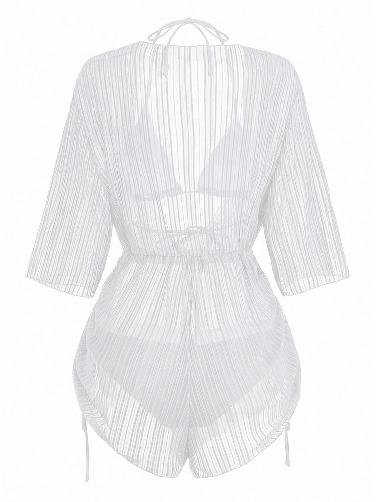 Costume da Bagno Solid Halter & Shimmer Anni '50 12