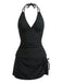 Set Tankini con Scollo a V Profondo e Copricostume Anni '50