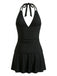 Set Tankini con Scollo a V Profondo e Copricostume Anni '50 2