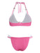 Set Bikini Rosa a Quadretti con Doppio Strato Anni '50 3