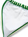 Set Bikini Halter Verde a Righe in Spugna Anni '50