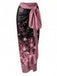 [Prevendita] 2PCS Costume Intero Rosa con Fiori di Ciliegio e Copricostume Anni '50 3