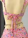Set Bikini Anni '40 Floreale in Pizzo con Spalline a Volant