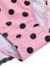 Costumi intero fiocco a pois bianco anni '40