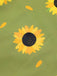 Costumi intero girasole scollo all'americana verde anni '30