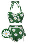 Costumi scollo all'americana e margherite verde anni '30