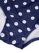 Costumi intero a pois blu e biancho anni '50