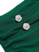 Costume da bagno con ferrettoa righe verdi anni '40