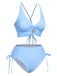 Costumi spalline sottili e plaid blu anni '50