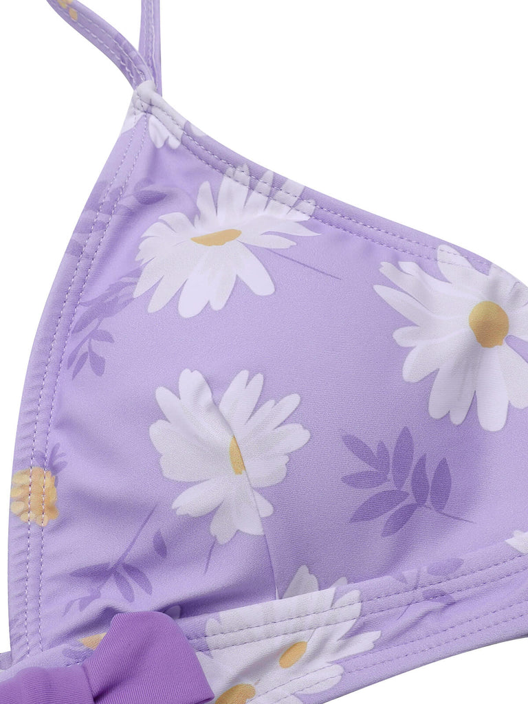 Costumi margherite a fiocco spalline sottili viola anni '50